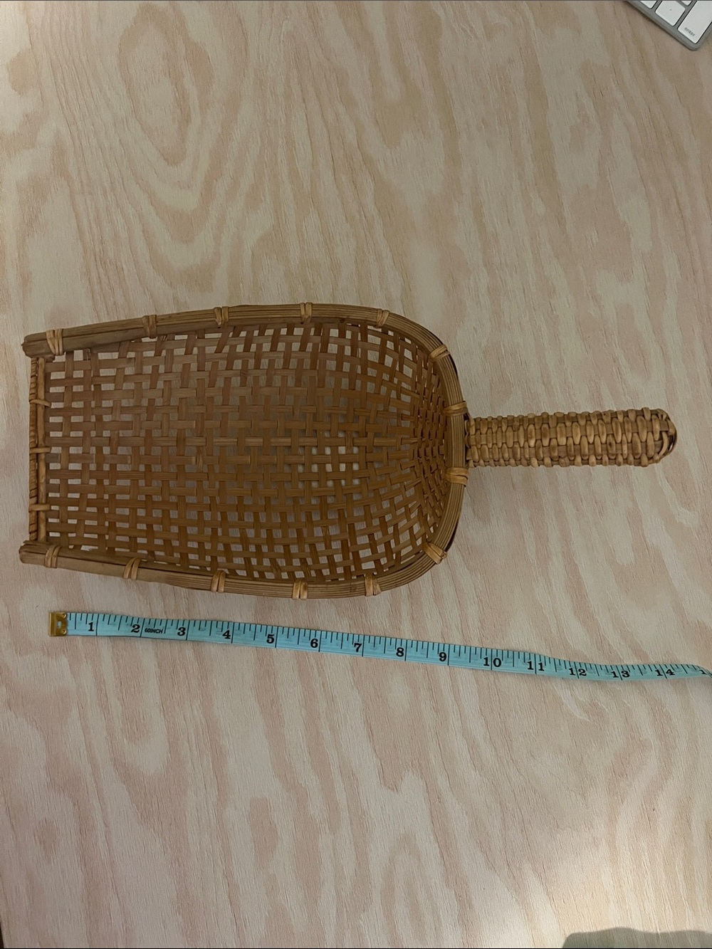 Source Unknown Woven Bamboo Serving Scoop - Brown